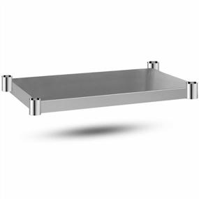 img 4 attached to DuraSteel Galvanized Under Shelf - Expand Your Work Table Storage With Adjustable Extra Shelf - Ideal For Restaurant, Home, Warehouse, And Garage Use