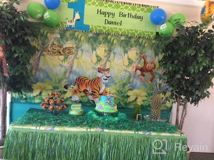 img 1 attached to Jungle Trees Backdrop Party Decoration (1 Piece) - Enhance Your Party Ambiance With This Attractive Set review by Troy Henkhaus