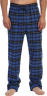 gioberti men's yarn dye brushed flannel pajama pants with elastic waistband for enhanced comfortability logo
