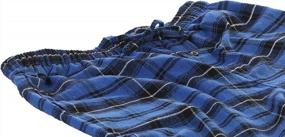 img 1 attached to Gioberti Men'S Yarn Dye Brushed Flannel Pajama Pants With Elastic Waistband For Enhanced Comfortability