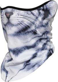 img 2 attached to 🧣 Stylish Animal Prints Cycling Motorcycling Halloween Women's Scarves & Wraps: Amp up Your Accessories Game!