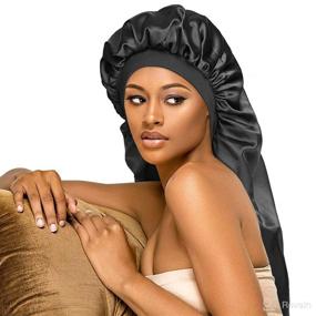 img 4 attached to 🎀 Elastic Comfortable Natural Bonnet with Bonnet for Hair