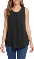 chigant women's sleeveless chiffon tank summer tops double layers casual blouse tunic logo