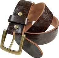 🌸 western floral engraved tooled leather women's accessories by belts+ logo