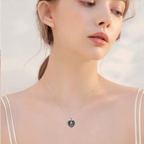 img 1 attached to Capture Your Heartwarming Memories With SOULMEET Heart-Shaped Sterling Silver Personalized Locket Necklace