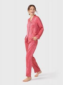 img 3 attached to Women'S Satin Pajamas Set, Long Sleeve Silk Sleepwear With Button-Down Loungewear Soft PJs In Sizes S To XL
