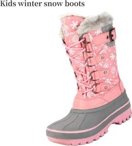 img 2 attached to DREAM PAIRS Insulated Waterproof Winter Boys' Shoes : Boots