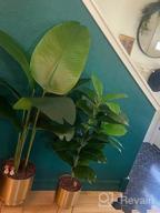 img 1 attached to BESAMENATURE Faux Tropical Rubber Tree Plant - Perfect For Office Or Home Decoration! review by Jerry Toscano
