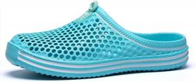 img 3 attached to LIBINXIF Breathable Bathing Footwear Slippers Men's Shoes for Mules & Clogs