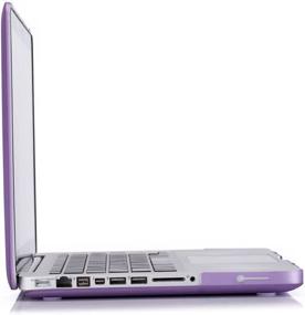 img 1 attached to Purple Plastic Hard Case Shell And Keyboard Cover For MacBook Pro 15 Inch 2011-2009 A1286 With CD-ROM - RUBAN Case Compatible
