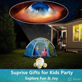 img 1 attached to 🌟 Kids Night Light, Bedroom Star Space Galaxy Projector with Timer, Dinosaur Ceiling/Wall Projection, Bedtime Gifts for Boys and Girls, Nursery Décor, Gameroom - 32 Yellow Images