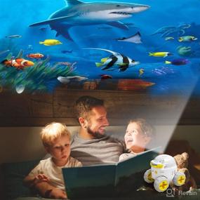 img 2 attached to 🌟 Kids Night Light, Bedroom Star Space Galaxy Projector with Timer, Dinosaur Ceiling/Wall Projection, Bedtime Gifts for Boys and Girls, Nursery Décor, Gameroom - 32 Yellow Images