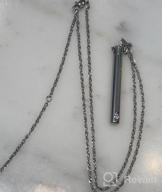 img 1 attached to Ristake Memorial Necklace: Stainless Steel Cremation Jewelry for Ashes review by Adam Cornelison