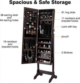 img 3 attached to Securely Store And Organize Your Jewelry With LANGRIA'S Lockable Jewelry Armoire