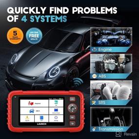 img 3 attached to Enhanced OBD2 Scanner CRP123X Elite Code Reader with Lifetime WiFi Free Update, Battery Test, Android 7.0, 5'' Touch Screen for ABS SRS Transmission Engine, AUTO VIN