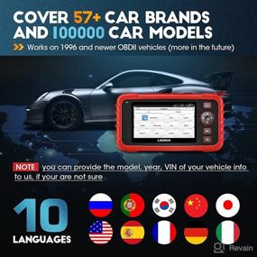 img 1 attached to Enhanced OBD2 Scanner CRP123X Elite Code Reader with Lifetime WiFi Free Update, Battery Test, Android 7.0, 5'' Touch Screen for ABS SRS Transmission Engine, AUTO VIN