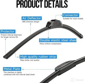 img 2 attached to Premium OEM 22x22 Windshield Wiper Blades - Ultimate Automotive Replacement Blades