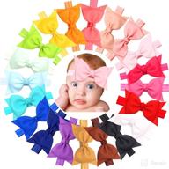 🎀 joyoyo 20pcs baby girls headbands: adorable hair bows for infant newborns & toddlers логотип