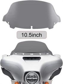 img 4 attached to 🛡️ WYNMOTO 10.5&#34; Smoke Wave Windshield Windscreen Wind Splitter for Harley Davidson Touring Street Glide Electra Glide FLHT FLHTCU Ultra Classic Glide FLHX FLHTK Tri Glide 2014-2021