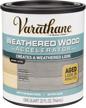 varathane 313835 weathered wood accelerator, quart, gray logo