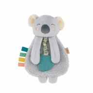 koala itzy lovey with teether, textured ribbons, and dangling arms; featuring crinkle sound, sherpa fabric, and minky plush - from itzy ritzy logo