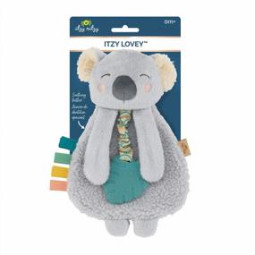 img 1 attached to Koala Itzy Lovey с прорезывателем, текстурированными лентами и болтающимися руками; С Crinkle Sound, Sherpa Fabric и Minky Plush - от Itzy Ritzy