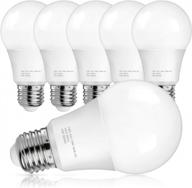 maxvolador a21 led light bulbs, 150 watt equivalent led bulbs, daylight white 5000k, 2600 lumens, e26 base, non-dimmable, 19w light bulbs for bedroom living room commercial lighting, pack of 6 logo