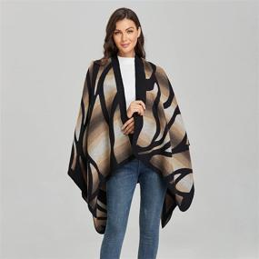 img 3 attached to Womens Winter Blanket Cardigans by Bakerdani: Versatile Women's Accessories in Scarves & Wraps