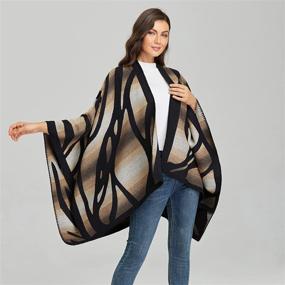 img 2 attached to Womens Winter Blanket Cardigans by Bakerdani: Versatile Women's Accessories in Scarves & Wraps