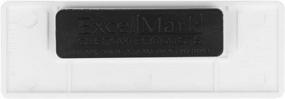 img 1 attached to Efficient Identification Made Easy: Get Your Pack Of 25 ExcelMark Magnetic Name Tags - 1" X 3" (White)