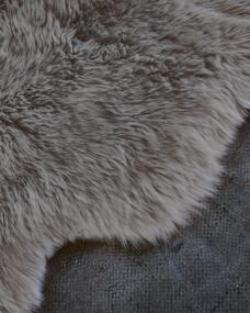 img 2 attached to Luxury New Zealand Sheepskin Rug: Soft Fur For Bedroom, Living Room & Motorcycle Seat Cover