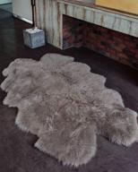 luxury new zealand sheepskin rug: soft fur for bedroom, living room & motorcycle seat cover логотип