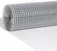 galvanized welded wire fence roll - 19 gauge hardware cloth with 1/2 inch mesh, 48"x50' chicken wire fencing mesh roll for garden and farm protection - nine deer логотип