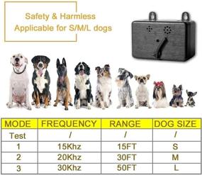 img 1 attached to 🐶 Ultrasonic Dog Bark Deterrent - Sonic Anti Barking Device for Dogs, 50 FT Range - Upgrade Sonic Repellent for Effective Bark Control - Ultrasound Silencer No Bark Training Control Device, Enhancing Dog Security