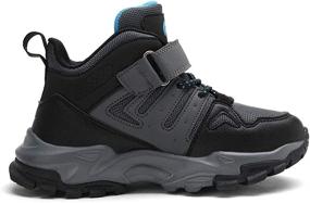 img 3 attached to Kulebear Hiking Outdoor Waterproof GreyBlue2 Boys' Shoes : Outdoor