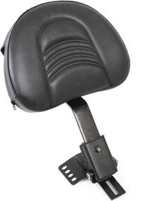 img 3 attached to 👨 AUFER Adjustable Plug-in Driver Rider Backrest | Custom Made for 1997-2022 Touring Road King Street Glide Road Glide Electra Glide, Black