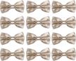 classy and convenient men's neck bowties: pre-tied, 12-piece set for weddings and parties logo