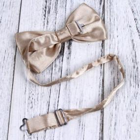 img 2 attached to Classy And Convenient Men'S Neck Bowties: Pre-Tied, 12-Piece Set For Weddings And Parties