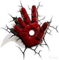 3dlightfx marvel avengers iron man hand 3d deco light - red, 816733840598 логотип