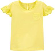 kosh girls fashion powder yellow girls' clothing - tops, tees & blouses logo