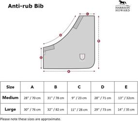 img 1 attached to 🎹 Piano Black Harrison Howard Shoulder Guard Anti-Rub Bib - Optimal Chest Protection and Wither Support