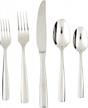 fortessa lucca 18/10 stainless steel flatware 5pc place setting service for 1 logo