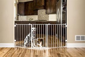 img 4 attached to 🚪 Carlson Flexi Configurable Walk Through Pet Gate - 76" Wide