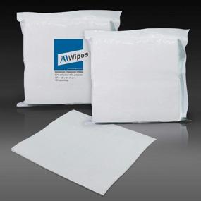 img 1 attached to AAwipes Cleanroom Wipes Nonwoven Wipers Cellulose/Polyester Blend 12" X 12" (Grade B, 56GSM, Bag Of 150 Pcs) For Lab, Electronics, Pharmaceutical, Printing And Semiconductor Industries