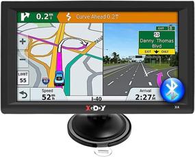 img 4 attached to 🚗 XGODY 9" GPS Navigation for Car Truck Vehicle: Bluetooth GPS Navigator with Lifetime Maps, HD Touch Screen & Voice Broadcast