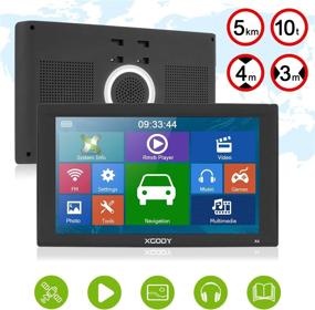 img 1 attached to 🚗 XGODY 9" GPS Navigation for Car Truck Vehicle: Bluetooth GPS Navigator with Lifetime Maps, HD Touch Screen & Voice Broadcast