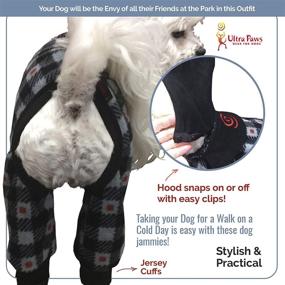 img 1 attached to 🐾 UltimatePaws SnowJamz - Versatile Dog Pajamas and Cozy Bodysuit for Indoors and Outdoors