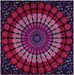 bohemian mandala tapestry - psychedelic indian wall art for dorms and beaches logo