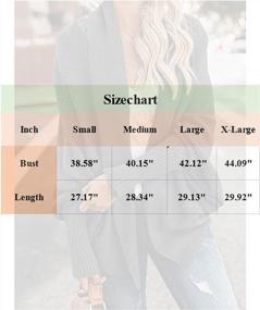 img 1 attached to Womens Chunky Knit Cardigans Open Front Warm Sweaters Loose And Casual Outwear Coats