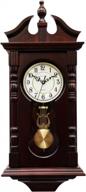 traditional wood wall clock with westminster chime - perfect living room decor & gift idea logo